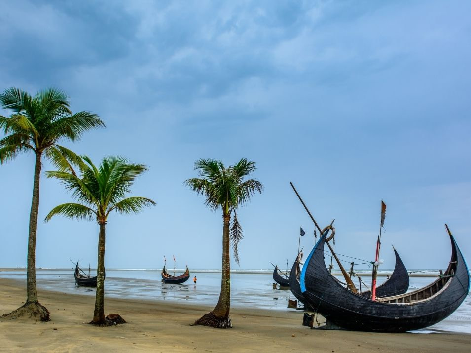 Best Popular Sandy Sea Beach Visit To Travel Cox's Bazar In Bangladesh