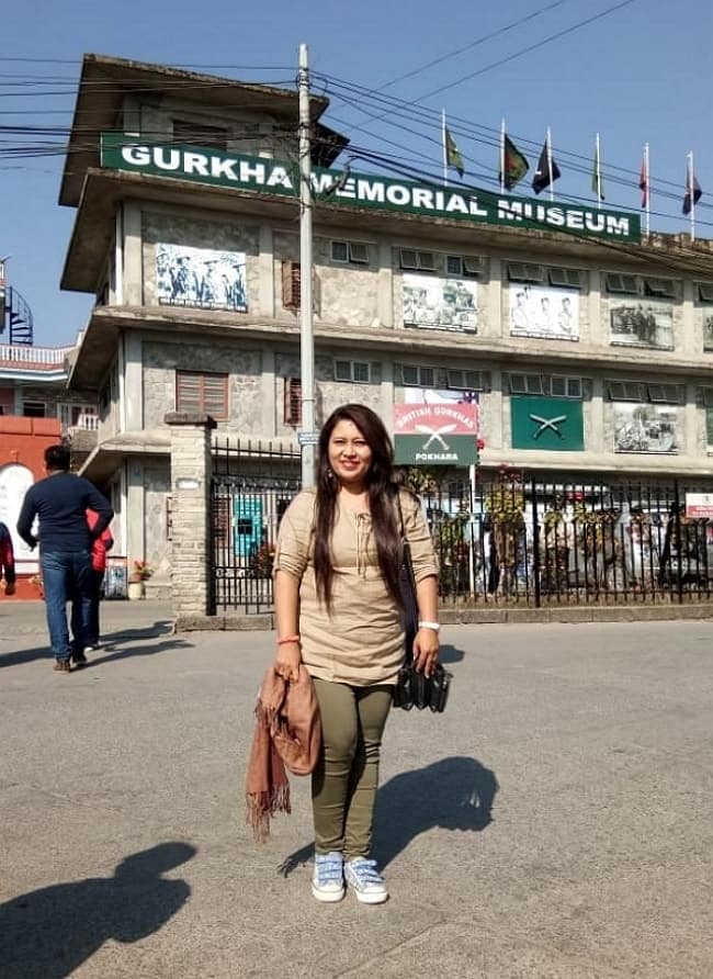 In front of GURKHA MEMORIAL MUSEUM at Pokhara (2)