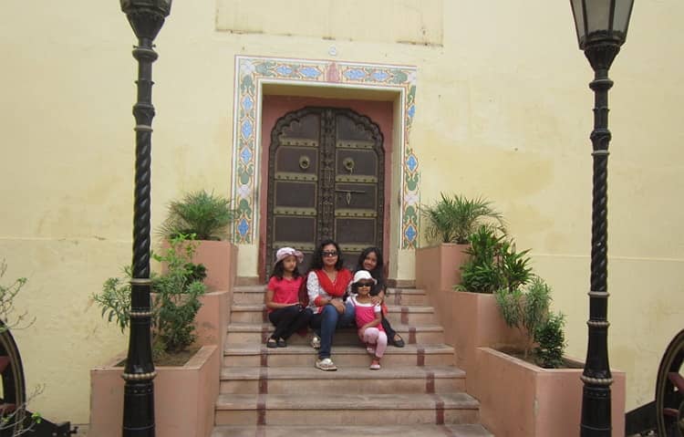 Infront of Museum City Palace Jaipur,Rajasthan