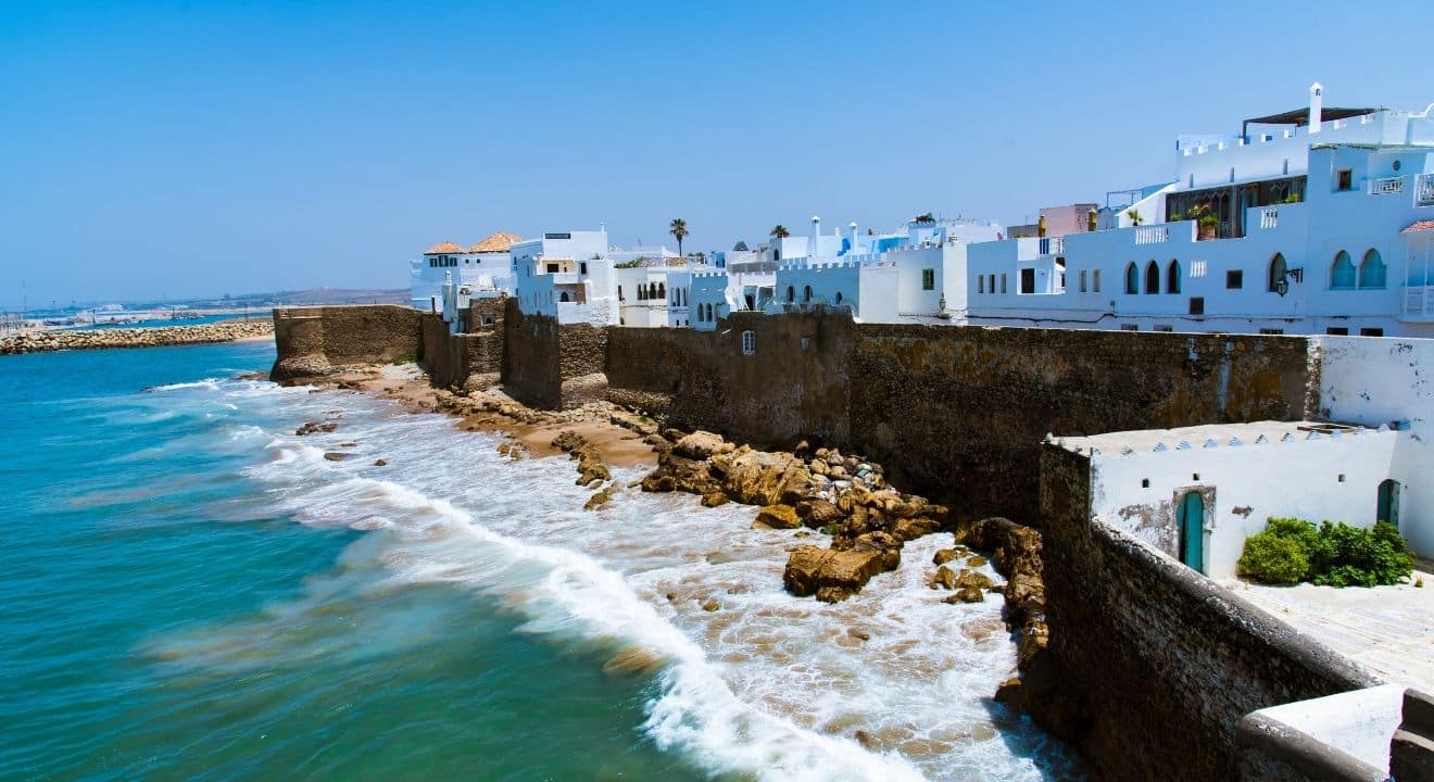 The White City On Paradise Beach in Asilah, Morocco